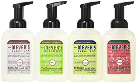 Mrs. Meyers Clean Day 4-Piece Foaming Hand Soap Variety Pack (10 oz Each)