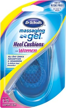 Dr Scholls Massaging Gel Heel Cushions Womens 1 pair