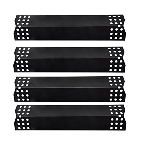 Onlyfire Porcelain Enameled Steel Flavorizer Bar / Heat Plate Replacement for Select Grill Master and Uberhaus Gas Grill Models (14 9/16" x 3 3/8") (4-pack)