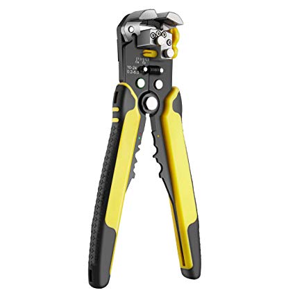 Wire Stripper, Powerextra Self-Adjusting Cable Cutter, Professional Wire Stripping Tool Cable Crimper Automatic Pliers Terminal Tool