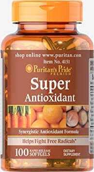 Puritan's Pride Super Antioxidant Formula-100 Softgels