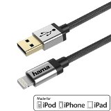 Apple Lightning to USB Cable MFi Certified Hard Anodized Aluminum Connectors And Braided 5 Foot Industrial Grade Cable