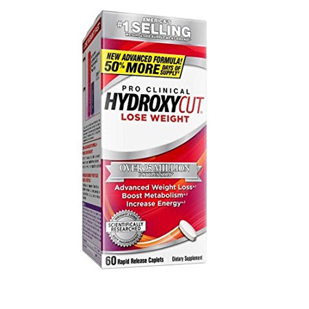 Hydroxycut Pro Clinical, America's Number 1 Selling Weight Loss Brand, Weight Loss Supplement 60 Caplets