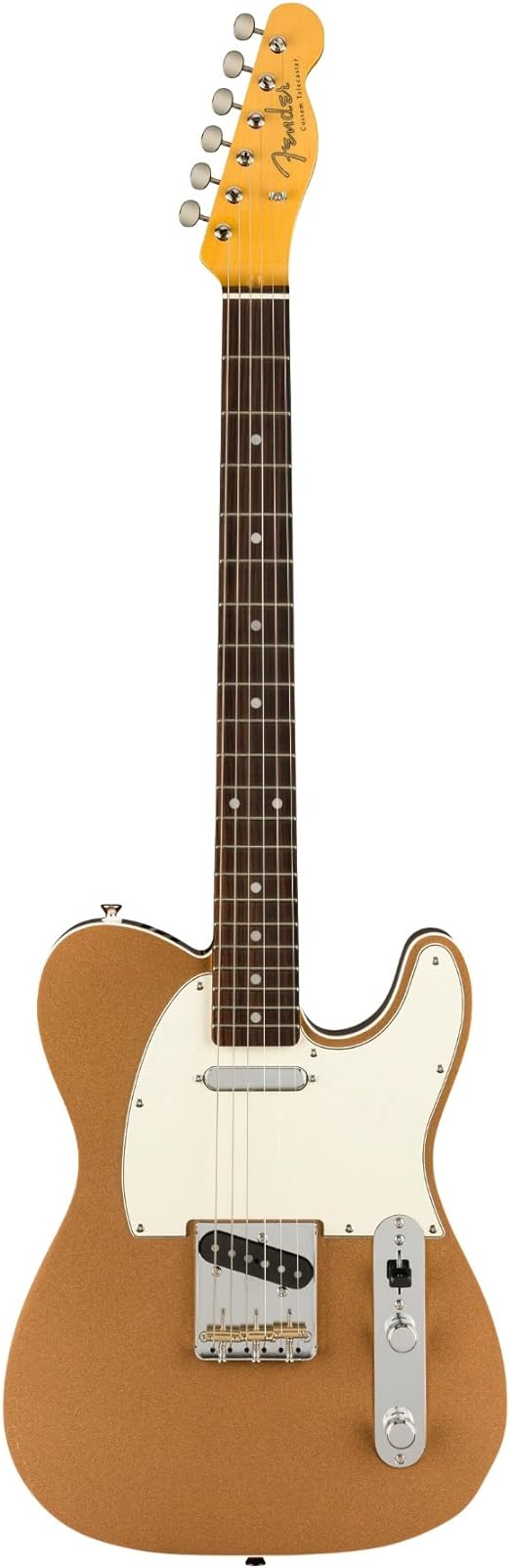 Fender JV Modified 60s Custom Telecaster Electric Guitar, Firemist Gold, Rosewood Fingerboard