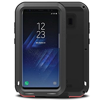 Galaxy S8 Case, Perstar Newest Aluminum Extreme Shockproof Weather Dust/Dirt Proof Resistant Case With Military Heavy Duty Case Shell For Samsung Galaxy S8 (2017) (Black)