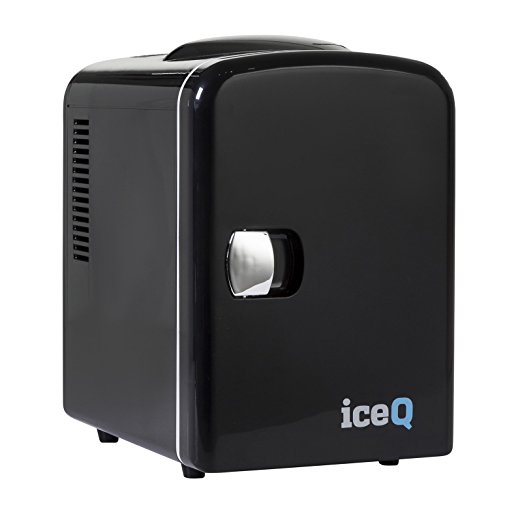 iceQ 4 Litre Small Mini Fridge Cooler - Black