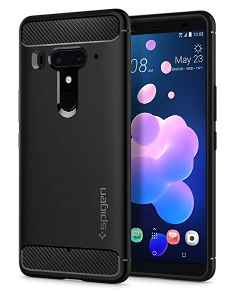 Spigen Rugged Armor Designed for HTC U12 Plus Case/HTC U12   Case (2018) - Black