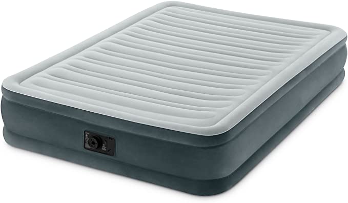 Intex Comfort Plush Mid Rise Dura-Beam Airbed with Built-in Electric Pump, Bed Height 13", Full