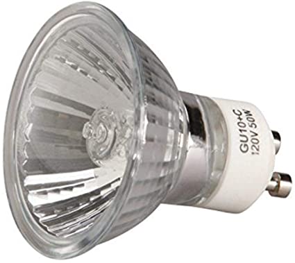 "Broan-NuTone GU10 Replacement Halogen Bulb, 3.75"" x 3.75"" x 3.625"", 120V, 50W", 13 watts