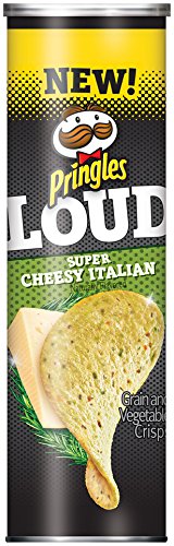 Pringles Loud Super Cheesy Italian Potato Crisps, 5.1 oz