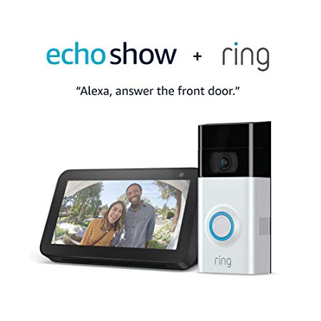 Ring Video Doorbell 2 with Echo Show 5 (Charcoal)