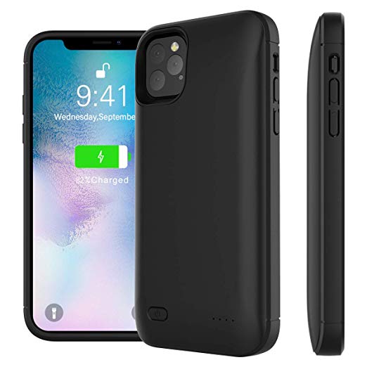 Case Compatible with iPhone 11 Pro Max 6.5 inch 4000mAh Battery Case, Haity Anti-Scratch External Protective Battery Cover for Case Compatible with iPhone 11 Pro Max 6.5 inch 4000mAh Juice Pack
