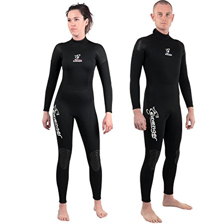 Seavenger Men and women 3mm Full Suit Flatlock Stitching Jumpsuit with Super-stretch Armpit Wetsuits