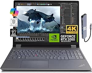 Lenovo ThinkPad P16 Gen 2 Mobile Workstation (16" 4K 100% DCI-P3, Intel 20-Core i7-14700HX, 128GB DDR5, 4TB SSD, NVIDIA RTX 2000 Ada 8GB) Laptop for Engineer, Designer, Architect, IST HUB, Win 11 Pro