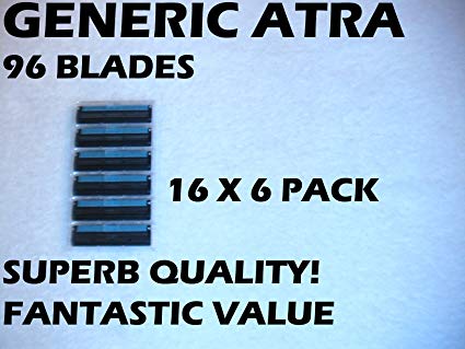 Gillette Atra Generic Blades - 96 Blades (16 x 6 Bulk Pack)