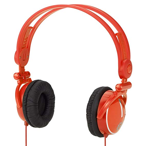 Kidz Gear Fold-flat Travel Headphones - Orange
