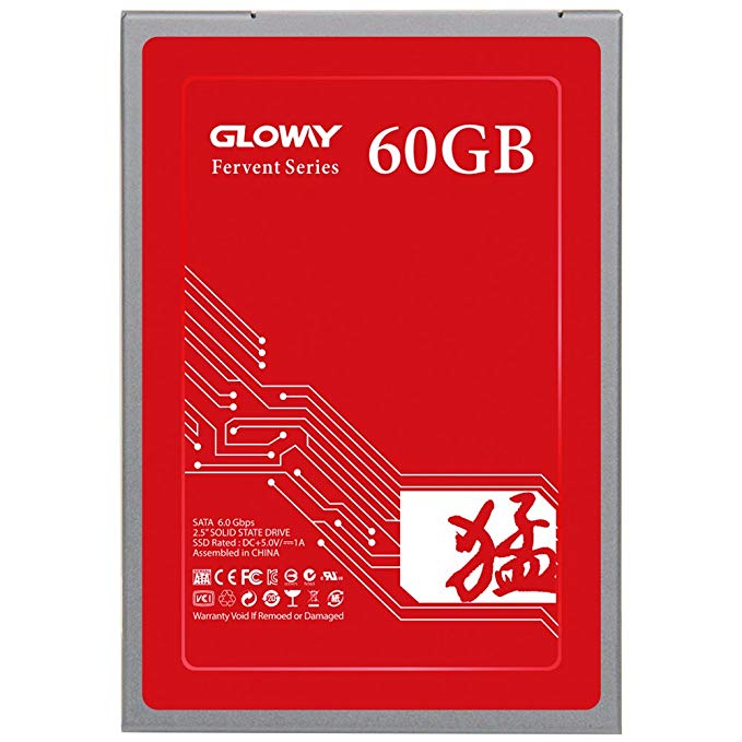 Gloway FER 60GB Solid State Drive,3D NANAD SATA 2.5 Inch Internal SSD Work with Notebook and Desktop（60GB）
