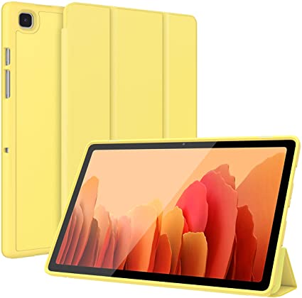 Soke Case for Samsung Galaxy Tab A7 10.4 2020,Slim Soft Silicone Tri-fold Stand Lightweight Smart Cover,Auto Sleep/Wake for Samsung Galaxy Tab A7 10.4 inch Tablet[SM-T500/T505/T507](Yellow)