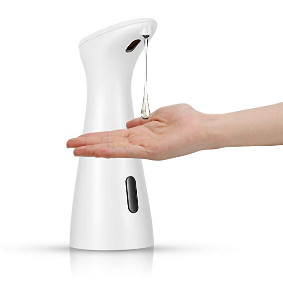 Ahier Automatic Soap Dispenser, Waterproof Soap Dispenser, Dish Liquid Hands-Free Kitchen Bathroom Soap Pump, Touchless Battery Operated