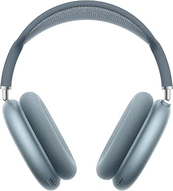 Apple AirPods Max Kabellose Kopfhörer, aktive Geräuschunterdrückung auf Pro Level, Transparenzmodus, personalisiertes 3D Audio, USB-C Ladecase, Blau