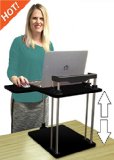 The UpTrak SitStand Desk - New from award-winning Stand Steady Standing Desks - converts any size desk or cube into a standing desk Black