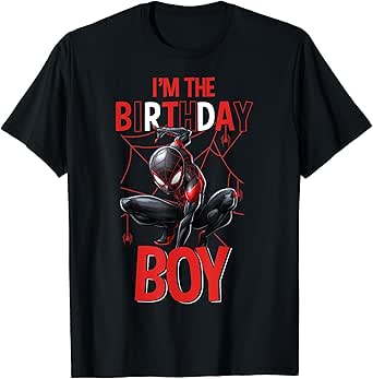 Marvel Spider-Man Miles Morales I'm The Birthday Boy T-Shirt