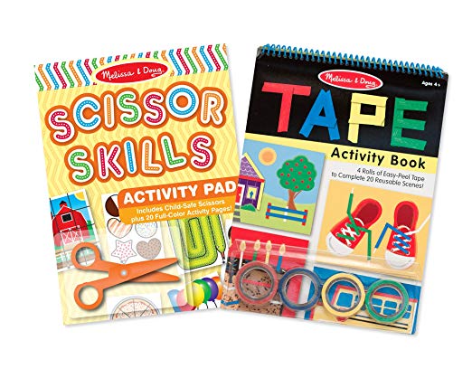 Melissa & Doug Scissor Skills and Tape Activity Books Set