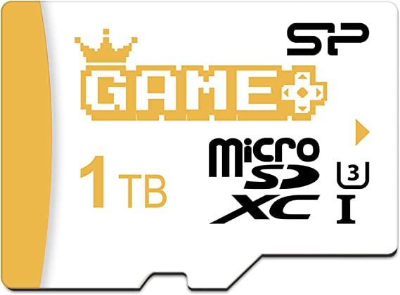 Silicon Power 1TB SDXC Micro SD Card Gaming Memory Card with Adapter Write Speed 80MB/s