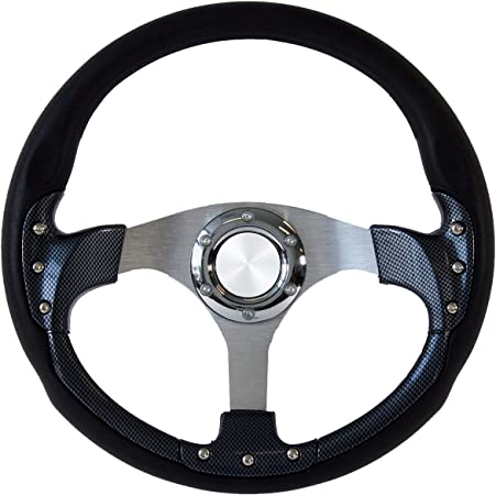 Forever Sharp 14" Pursuit Classic I Carbon Fiber Style Steering Wheel
