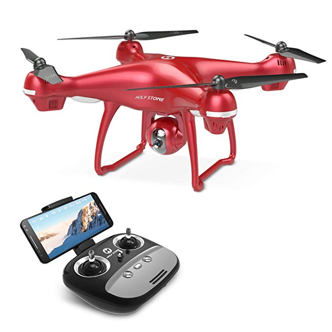 Holy Stone HS100 FPV RC Drone with Adjustable Wide-Angle 1080P HD WIFI Camera Live Video and GPS Return Home Quadcopter - Follow Me, Altitude Hold, Intelligent Battery, Long Control Distance