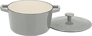 Cuisinart Chef's Classic Enameled Cast Iron Round Covered Casserole (Sage, 3- Quart)