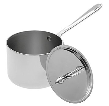 All-Clad 5202 Stainless 2-Quart Saucepan Cookware, Silver