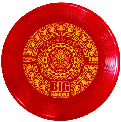 Innova Big Kahuna Heavyweight Ultimate Throw and Catch Disc Tiki Black - Stamp Color May Vary - 200 Gram Model