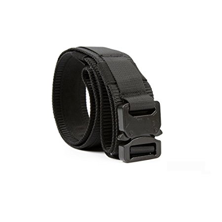 yisibo Mens Tactical Belt Nylon Military Riggers Belt Heavy Duty Belt with Quick-Release Metal Buckle Belt 15in belt
