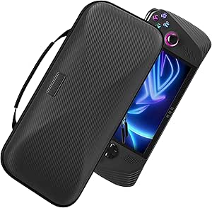 Syntech Hard Carrying Case Compatible with ASUS ROG Ally/ROG Ally X Console and Accessories, Portable Travel Handheld Case for Storage, EVA Shockproof Protective Carry Bag with Large Capacity, Black