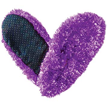 Fuzzy Footies Super Soft Slippers with Slip-Resistant Bottom - One Size Fits Most (Purple)