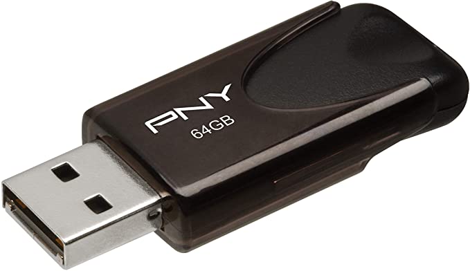 PNY 64GB Attaché 4 USB 2.0 Flash Drive - Black (P-FD64GATT4-GE)