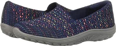 Skechers Women's Reggae Fest-Wicker-Engineered Knit Twin Gore Slip on (Willows) Loafer Flat