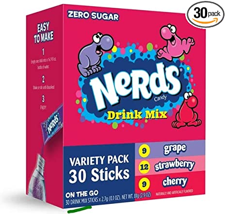 Nerds, Variety – Powder Drink Mix, Delicious hydration, Makes 30 Drinks