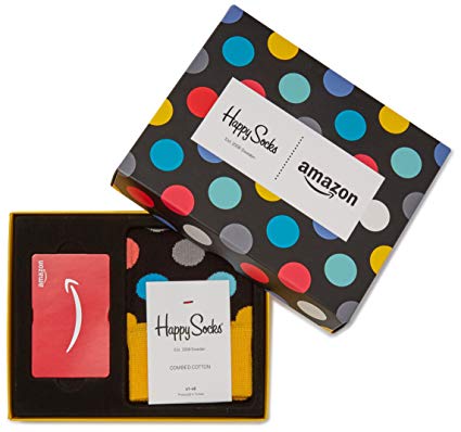 Amazon.com Gift Card with Happy Socks (One-Size) - Limited Edition