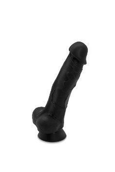 Letsgasm Black Perfect Fit 6 Inch Silicone Dildo - Platinum Grade Silicone With Suction Cup