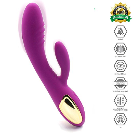3D Deep Massage Vibrator - Personal Electric Vibrator Wand Massagerfor Women or Couples - Waterproof Handheld Magssagers for Full Body,Travel Friendly, Enjoy Fun on Beach and Bathroom Purple