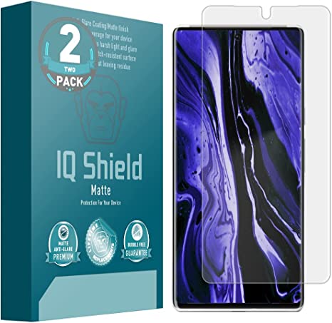 IQ Shield Matte Screen Protector Compatible with Google Pixel 7 Pro (2-Pack) Anti-Glare Anti-Bubble Film