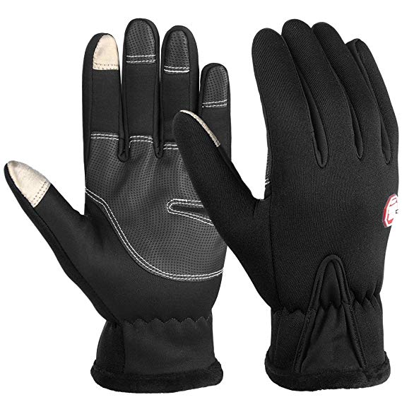 Vbiger Cycling Gloves Winter Outdoor Windproof Touchscreen Gloves