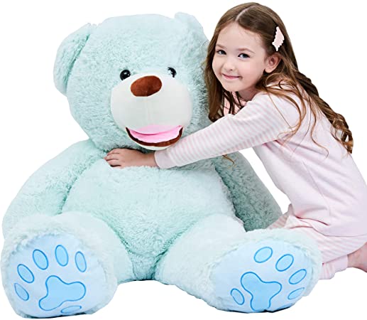 IKASA Giant Teddy Bear Plush Toy Stuffed Animals (Green, 39 inches)