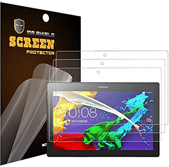 Mr.Shield Designed For Lenovo Tab 2 A10-70 10.1 Inch Premium Clear Screen Protector [3-Pack] with Lifetime Replacement