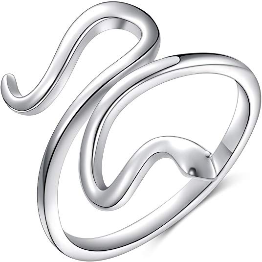 Alphm Ring for Women S925 Sterling Silver Adjustable Wrap Open Rings