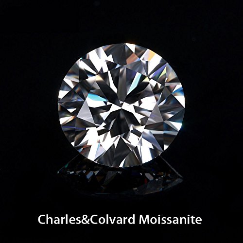 1.5 Ct 7.5 mm Round Brilliant Cut Genuine Charles&Colvard Moissanite Loose Stone w. Certificate