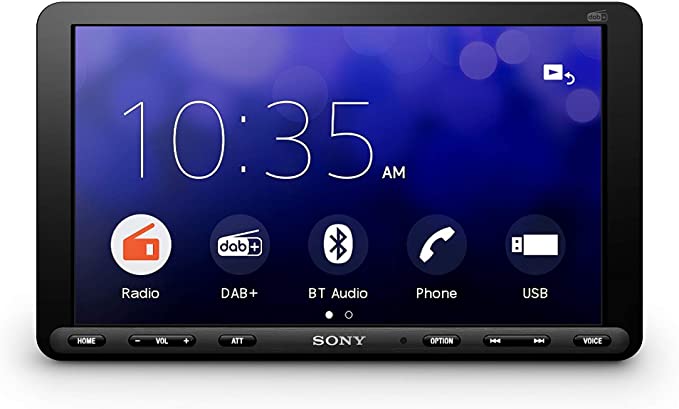 Sony XAV-AX8050D 9-Inch Large Display DAB AV Receiver with Apple CarPlay, Android Auto & Weblink 2.0 Compatibility