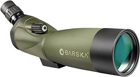 BARSKA Blackhawk 20-60x60 Angled Spotting Scope with Tripod, Soft Carrying Case And Premium Hard Case
